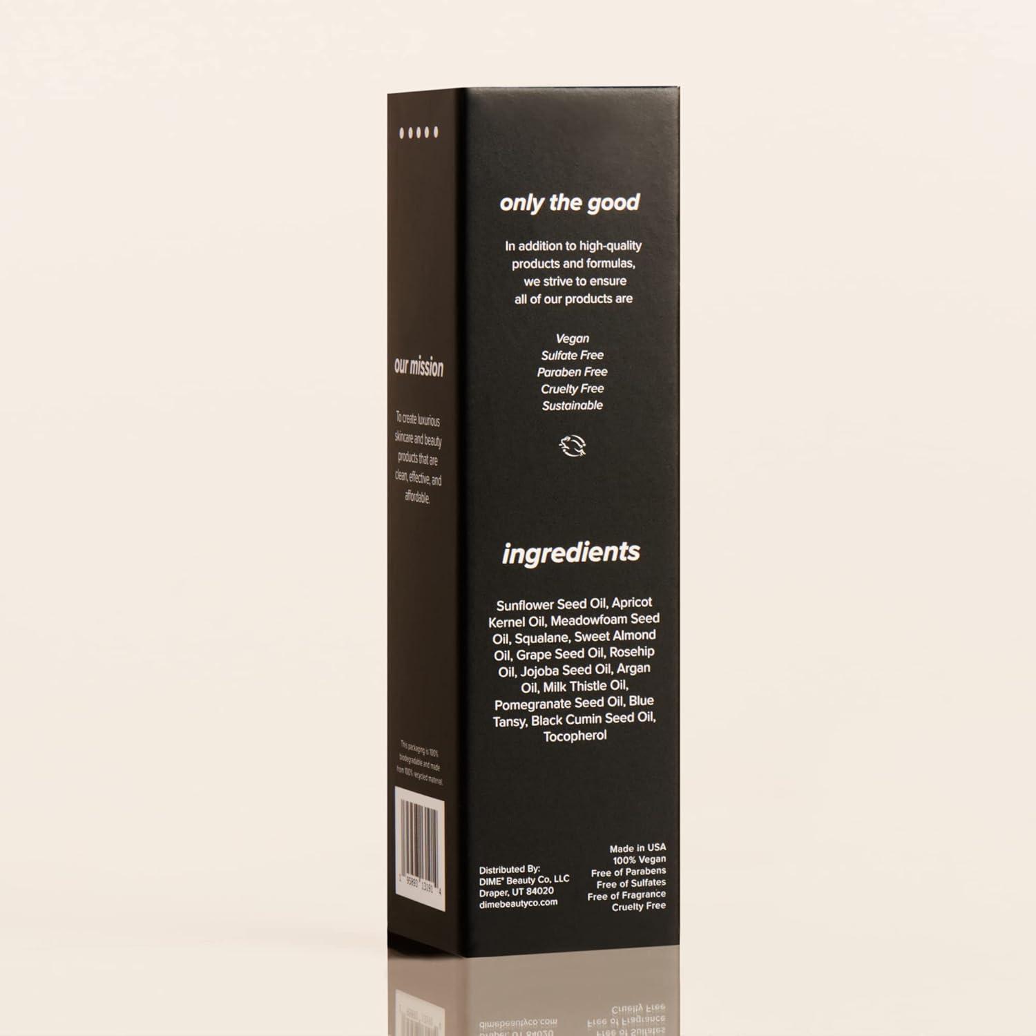 imageDIME Beauty Blue Facial Oil 1 oz 30 mL Blemish Spot Treatment with Blue Tansy Black Cumin Seed Rosehip and Grapeseed Oils