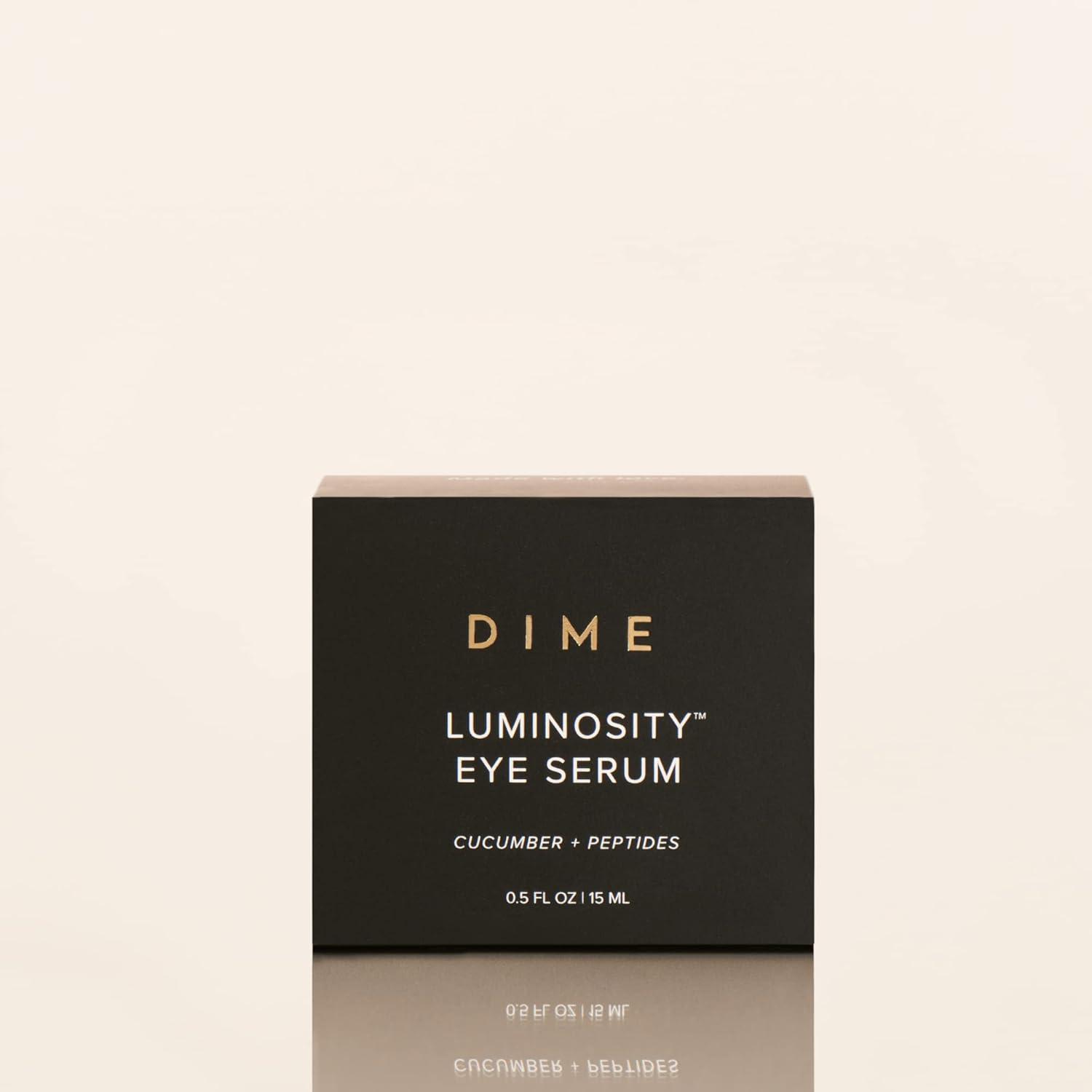imageDIME Beauty Luminosity Eye Serum Eye Cream Treatment With Caffeine for Dark Circles and Puffiness 05 oz 15 mL