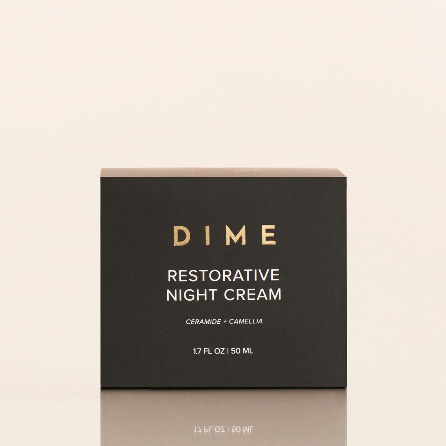 imageDIME Beauty Restorative Night Cream Facial Moisturizer with Ceramides and Sea Buckthorn 17 oz 50 ml in PumpPump