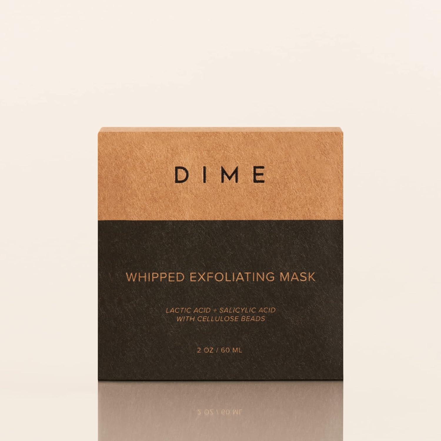 imageDIME Beauty Whipped Exfoliating Mask Face Scrub and Cleanser Lactic Acid and Salicylic Acid Scrub 2 oz 60 ml