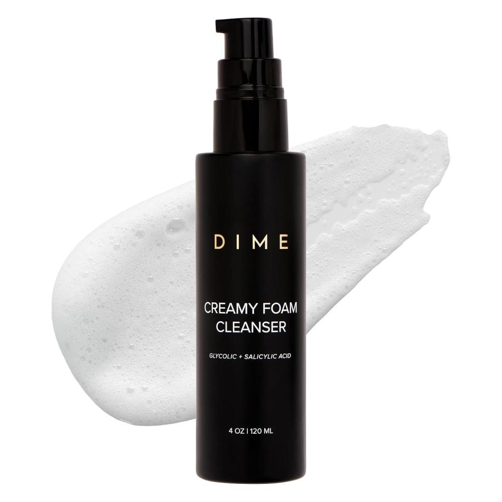imageDIME Beauty Creamy Foam Cleanser Foaming Face Wash Daily Salicylic Acid Facial Cleanser for Oily Skin 4 oz 120 m