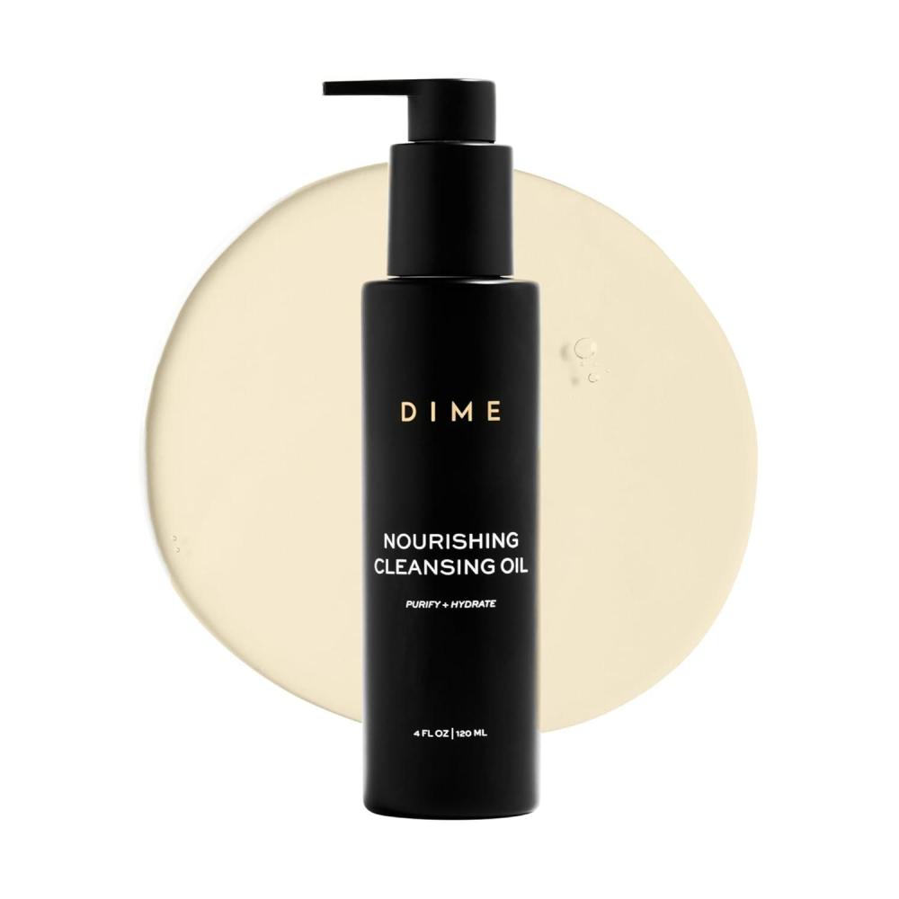 imageDIME Beauty Nourishing Cleansing Oil 4 FL OZ 120 ml Cleanser ampamp Makeup Remover Formulated with Meadowfoam ampamp Jojoba Oil for Skin