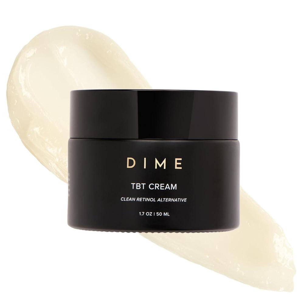 imageDIME Beauty TBT Cream AntiAging Retinol Cream Alternative and Face Moisturizer with Bakuchiol Lightweight Night Cream 17 oz 50 ml17 Ounce Pack of 1