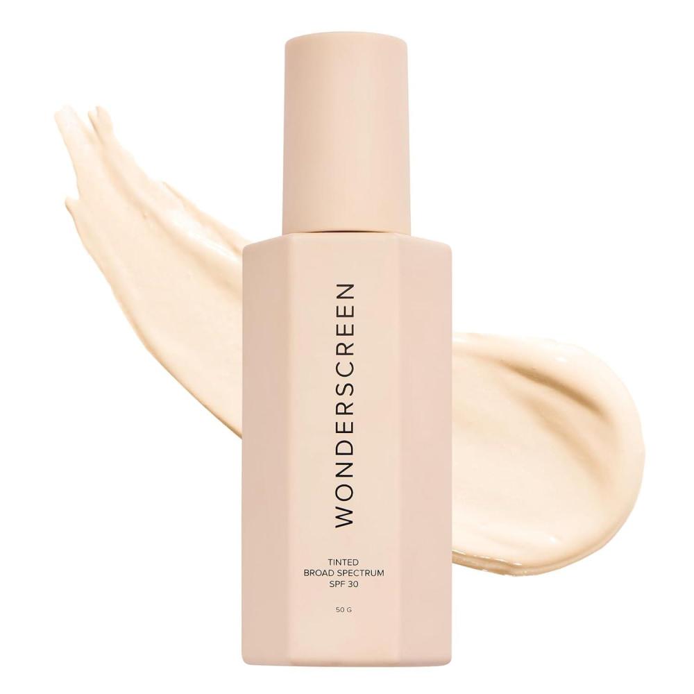imageDIME Beauty Tinted Glow Wonderscreen SPF 30 Mineral Sunscreen for Face with 19 Zinc Oxide Tinted Moisturizer with SPF 50 g LightLight