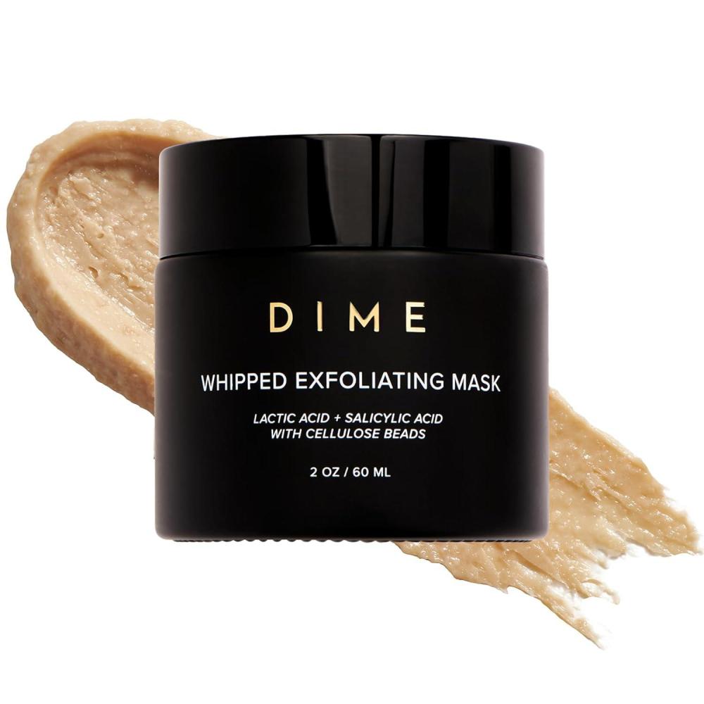 imageDIME Beauty Whipped Exfoliating Mask Face Scrub and Cleanser Lactic Acid and Salicylic Acid Scrub 2 oz  60 ml