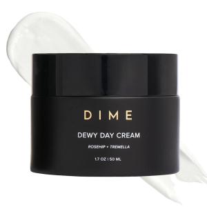 DIME Beauty Dewy Day Cream, Morning Face Moisturizer with Rosehip Oil and Tremella Snow Mushroom, 1.7 oz / 50 ml(Dewy Day Cream)
