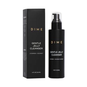 DIME Beauty Gentle Jelly Cleanser, Hydrating Facial Cleanser and Makeup Remover with Vitamin E, Sensitive Skin Face Wash, 4 oz / 120 ml(4 Ounce (Pack of 1))