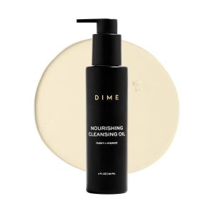 DIME Beauty Nourishing Cleansing Oil, 4 FL OZ (120 ml) – Cleanser & Makeup Remover, Formulated with Meadowfoam & Jojoba Oil for Skin