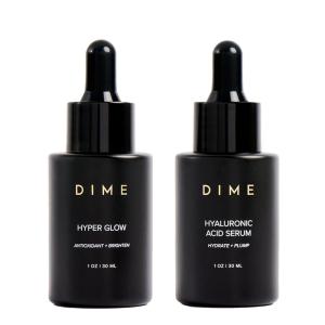 DIME Beauty Serum Set ($64 Value) – Includes Hyaluronic Acid + Hyper Glow Serum (30 ml Each)(Hyaluronic Acid + Hyper Glow Serum)