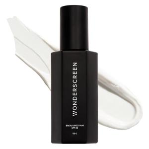 DIME Beauty Tinted Glow Wonderscreen SPF 30, Mineral Sunscreen for Face with 19% Zinc Oxide, Tinted Moisturizer with SPF, 50 g (Light)(Non-Tinted)