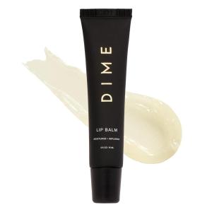 DIME Beauty Tinted Lip Balm (Desert Rose) – Hydrating Tinted Lip Balm and Gloss, Vegan & Cruelty-Free, Anti-Aging Lip Care, .5 oz / 15 ml(Clear)