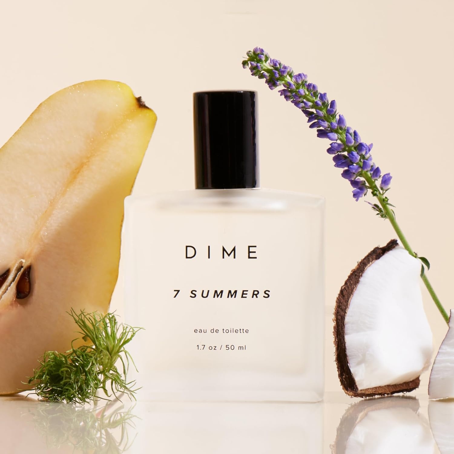 imageDIME Beauty 7 Summers Perfume for Women 17 oz 50 ml Sweet Floral Scent Clean Fragrance Eau de Toilette HypoallergenicClear