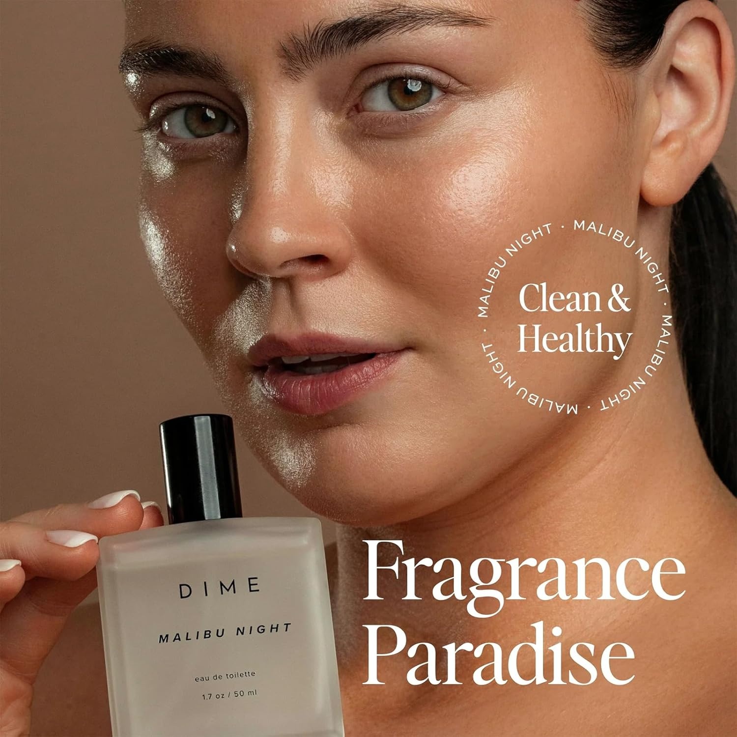imageDIME Beauty Perfume Malibu Night 17 oz 50 ml Light and Floral Musk Scent Hypoallergenic Clean Perfume Eau de Toilette For WomenClear