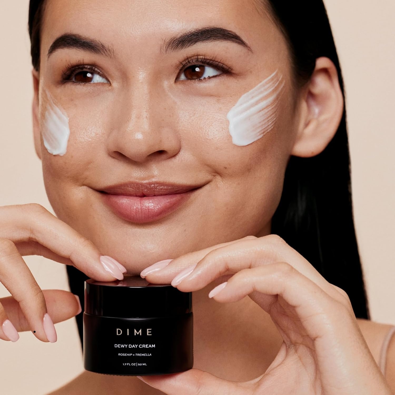 image:imageDIME Beauty The Works Discovery Set 6Piece Clean Skincare Starter Kit with Cleanser Toner Hyper Glow Serum Hyaluronic Acid Serum amp DayNight Creams Vegan amp CrueltyFreeOff White